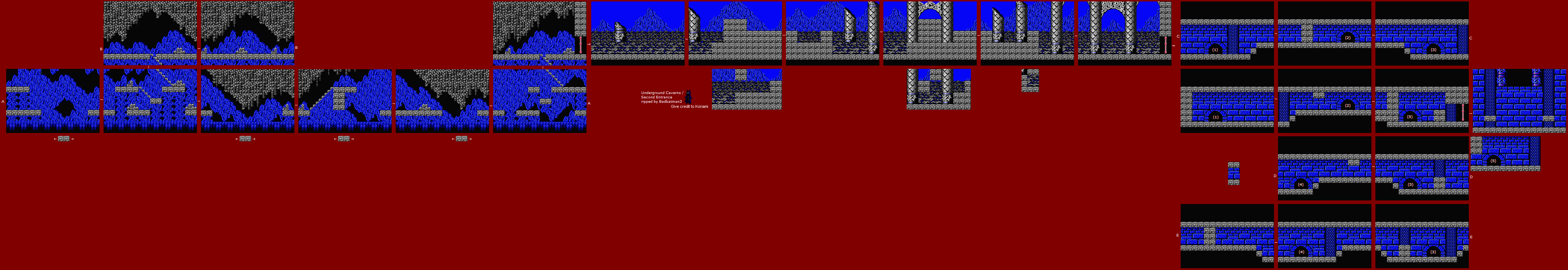 Vampire Killer (MSX2) - Stage 4: Underground Cave