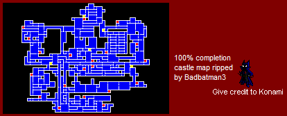 Castlevania: Circle of the Moon - Castle Map