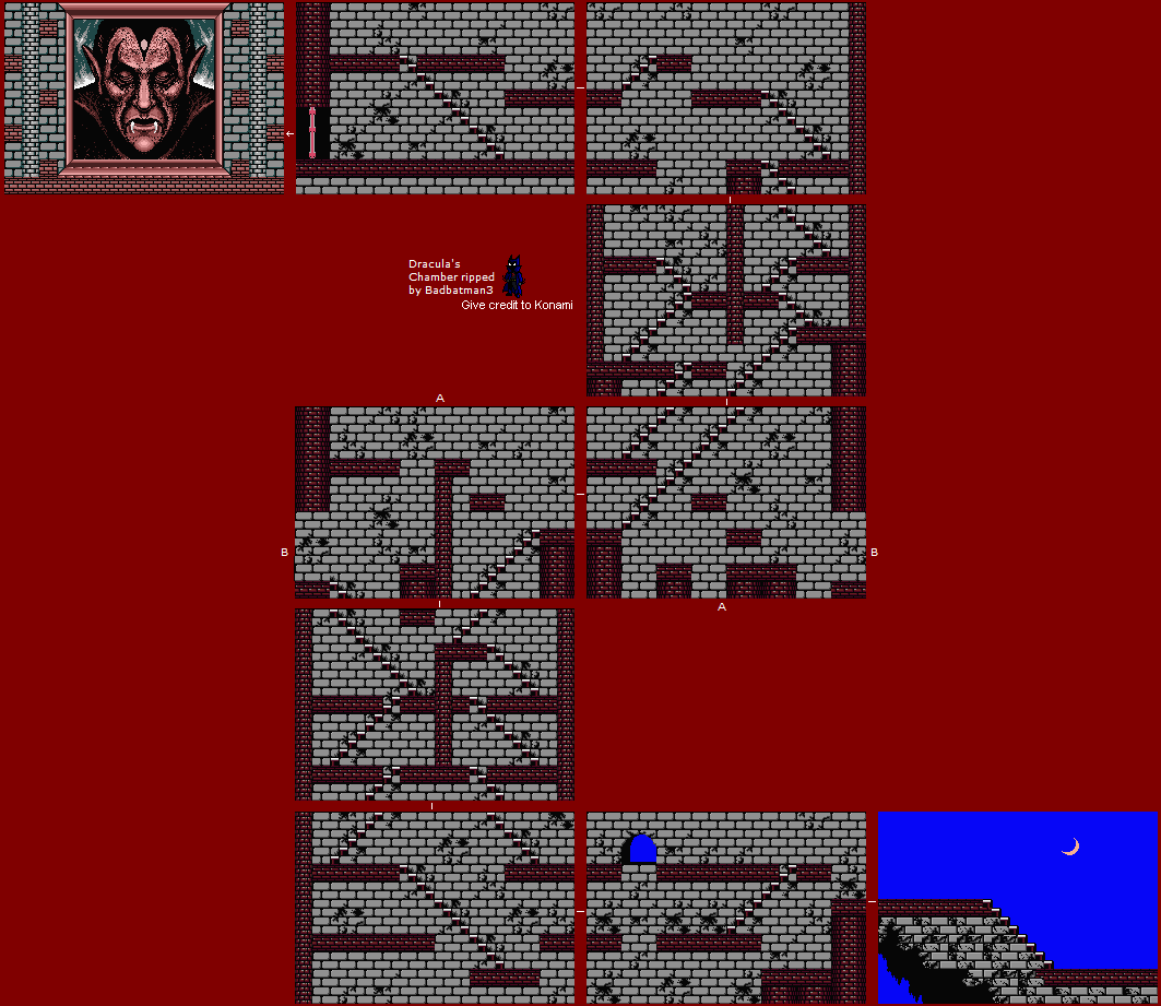 Vampire Killer (MSX2) - Stage 7: Dracula's Chamber