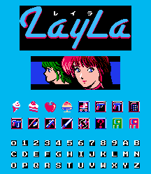 Layla (JPN) - Items, Font and Title