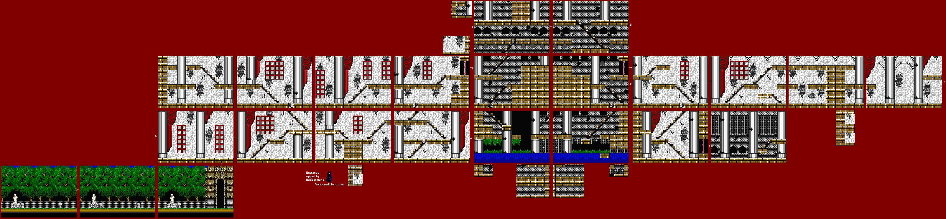 Vampire Killer (MSX2) - Stage 1: Entrance