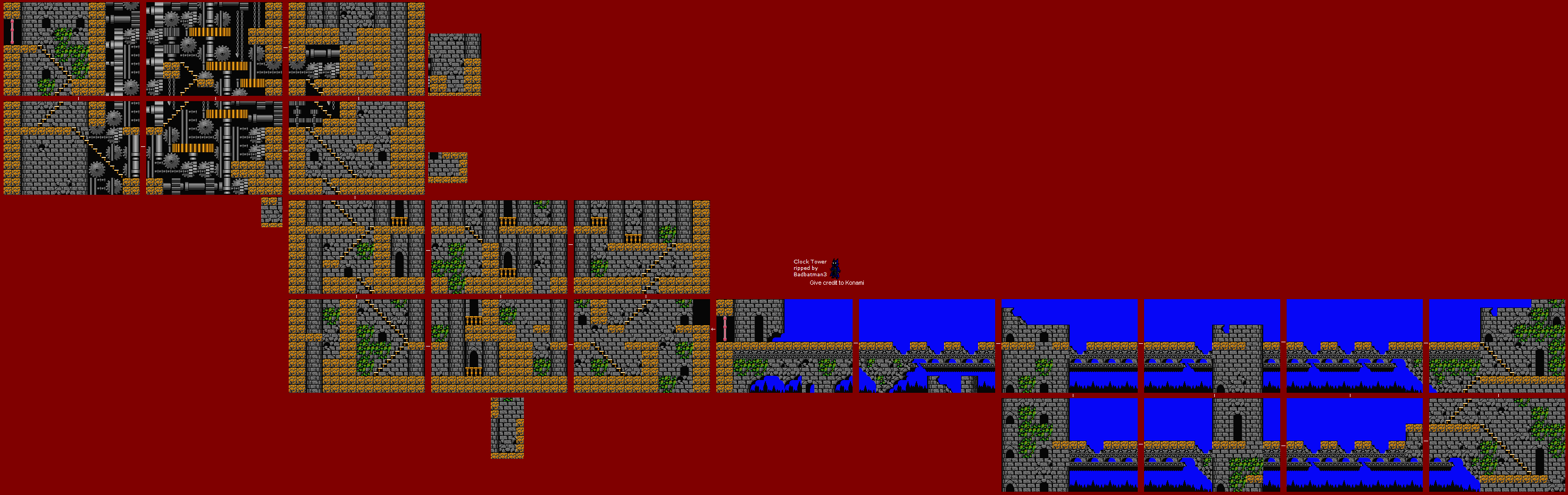 Vampire Killer (MSX2) - Stage 6: Clock Tower