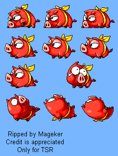 Red Ribbon Pig