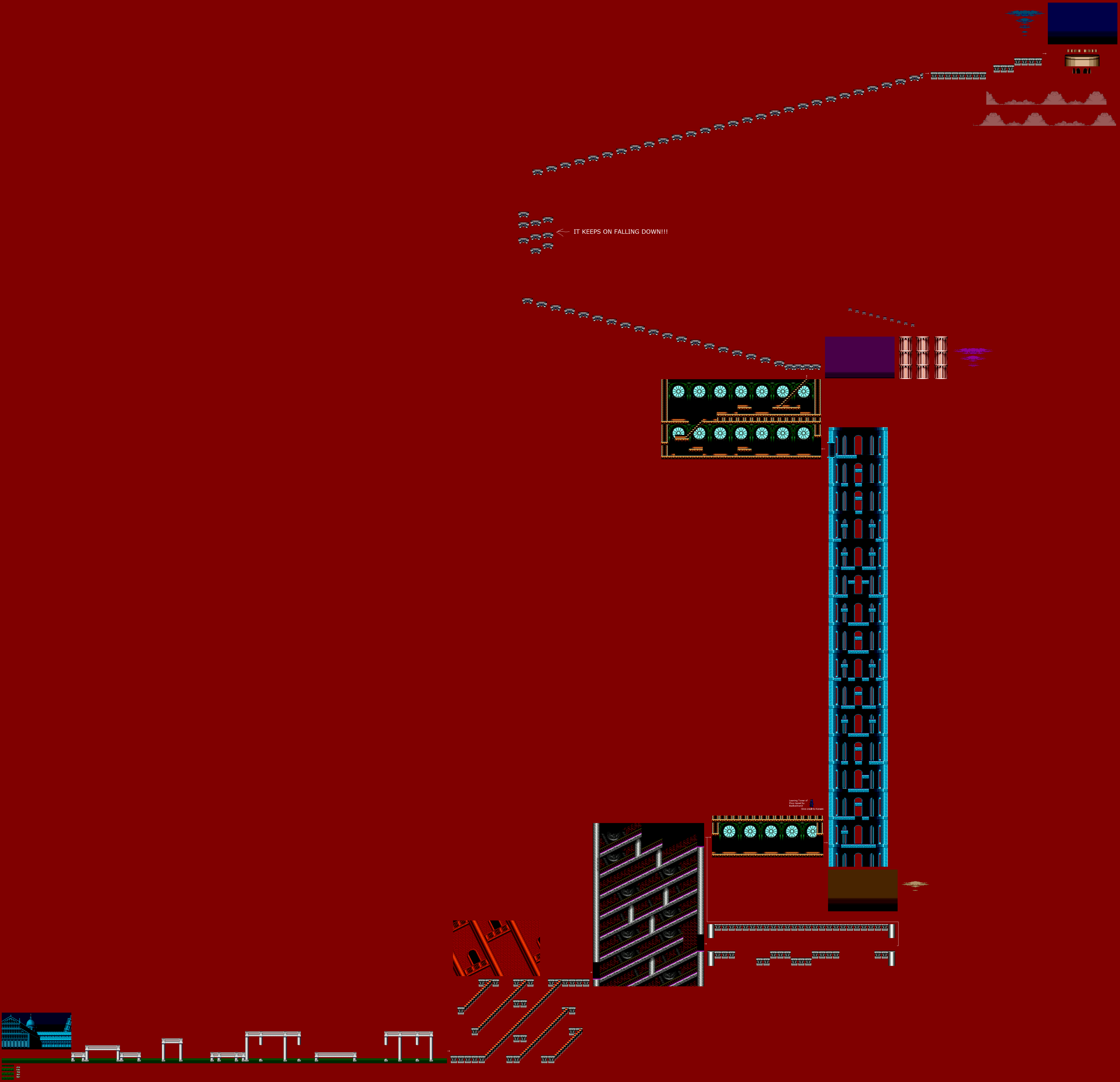 Castlevania: Bloodlines - Stage 3 - Leaning Tower of Pisa