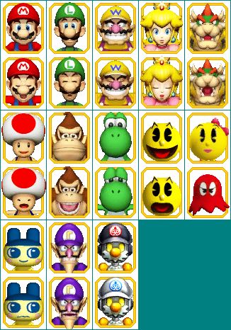 Mario Kart Arcade GP 2 - Character Mugshots