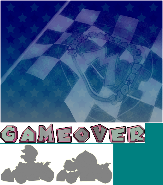 Mario Kart Arcade GP 2 - Game Over Screen