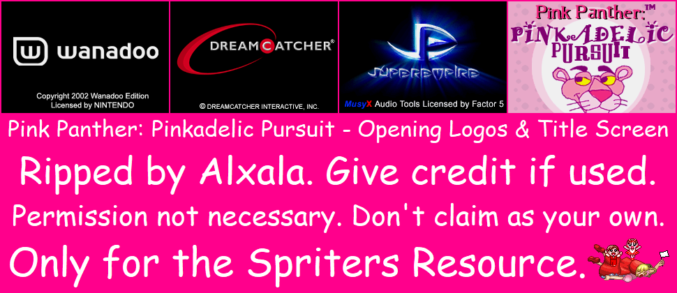 Pink Panther: Pinkadelic Pursuit - Opening Logos & Title Screen
