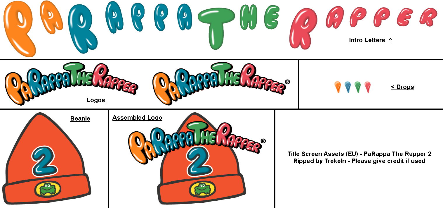 PaRappa the Rapper 2 - Title Screen Assets (EU)