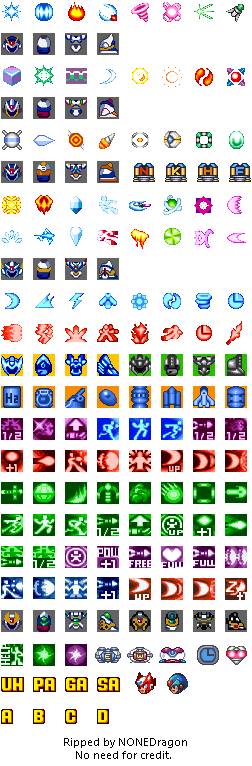 Mega Man X Collection - Save Data Icons
