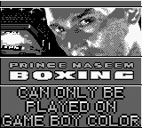 Game Boy Error Message