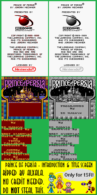 Prince of Persia - Introduction & Title Screen