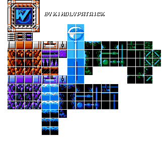 Mega Man Customs - Aqua Man Tileset (MM10-Style)