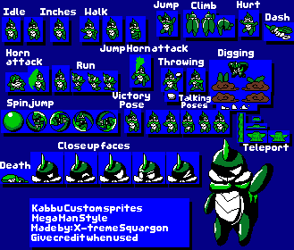 Bug Fables Customs - Kabbu (Mega Man NES-Style)