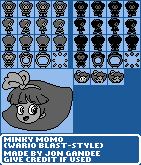 Magical Princess Minky Momo Customs - Minky Momo (Wario Blast-Style)