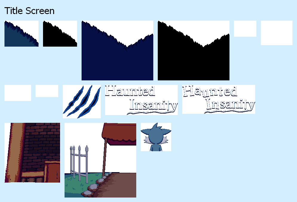 Haunted Insanity - Title Screen