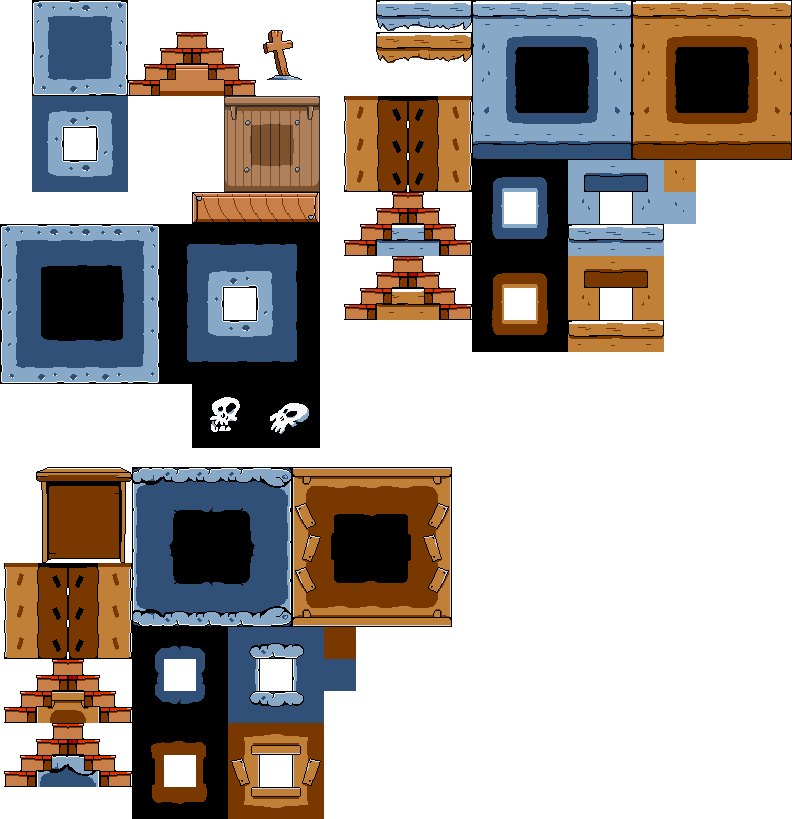 Pizza Tower - Graveyard Tileset