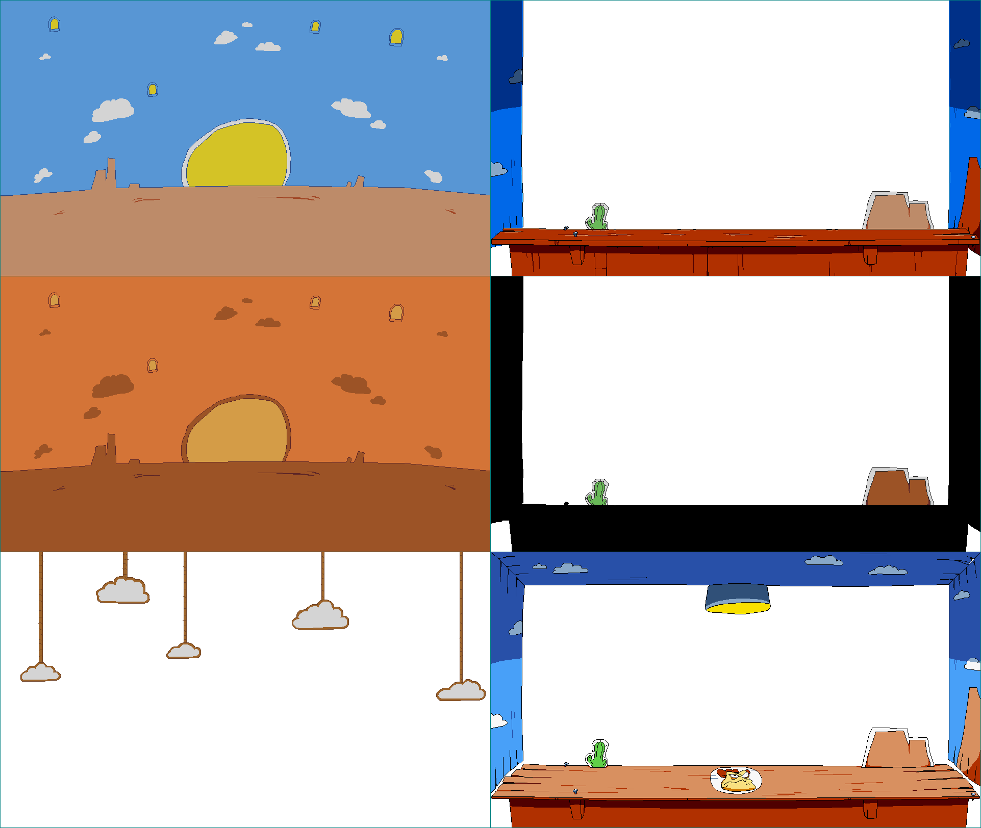 Pizza Tower - The Vigilante's Boss Battle Backgrounds