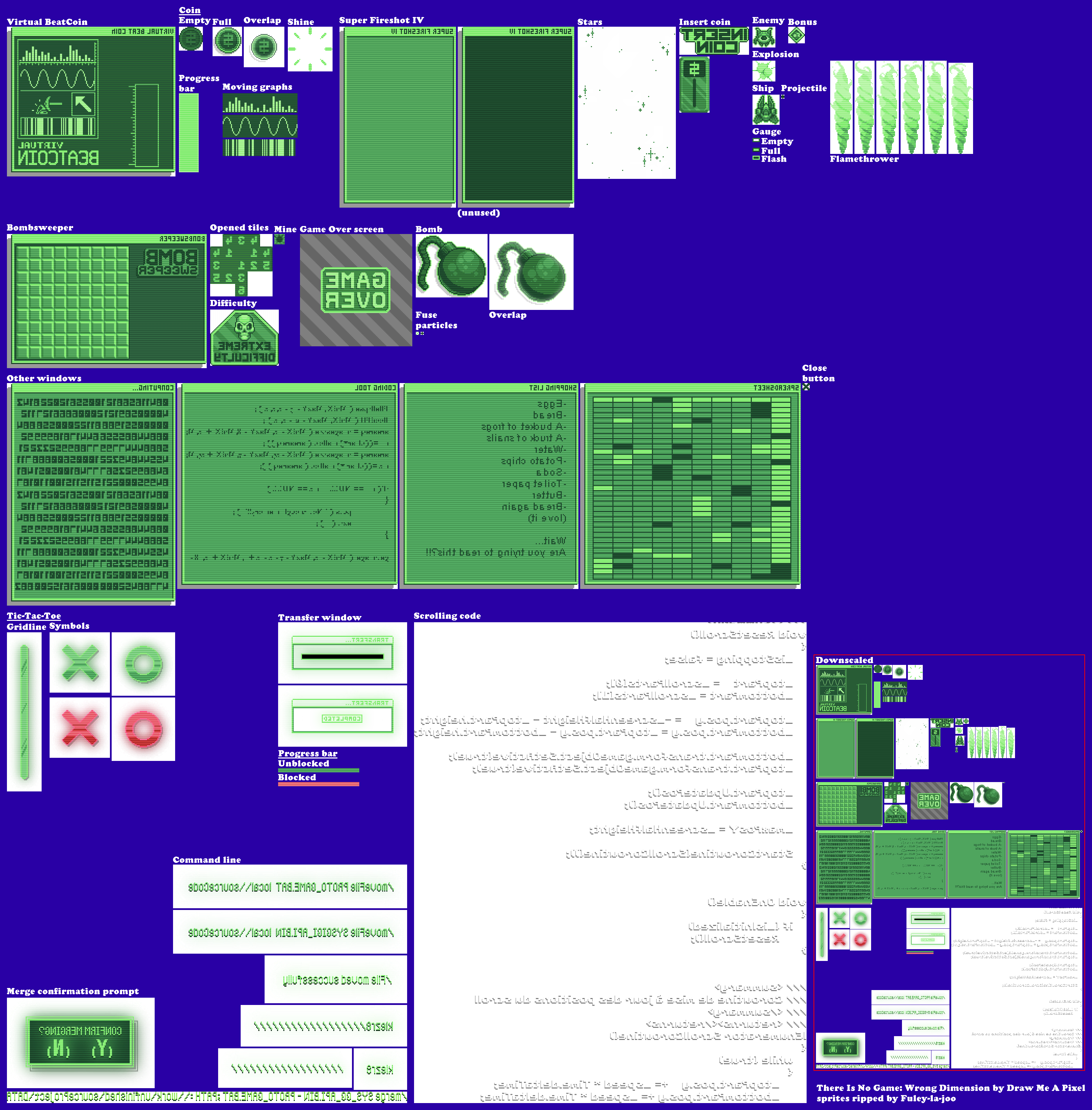 The Spriters Resource - Full Sheet View - There Is No Game: Wrong ...