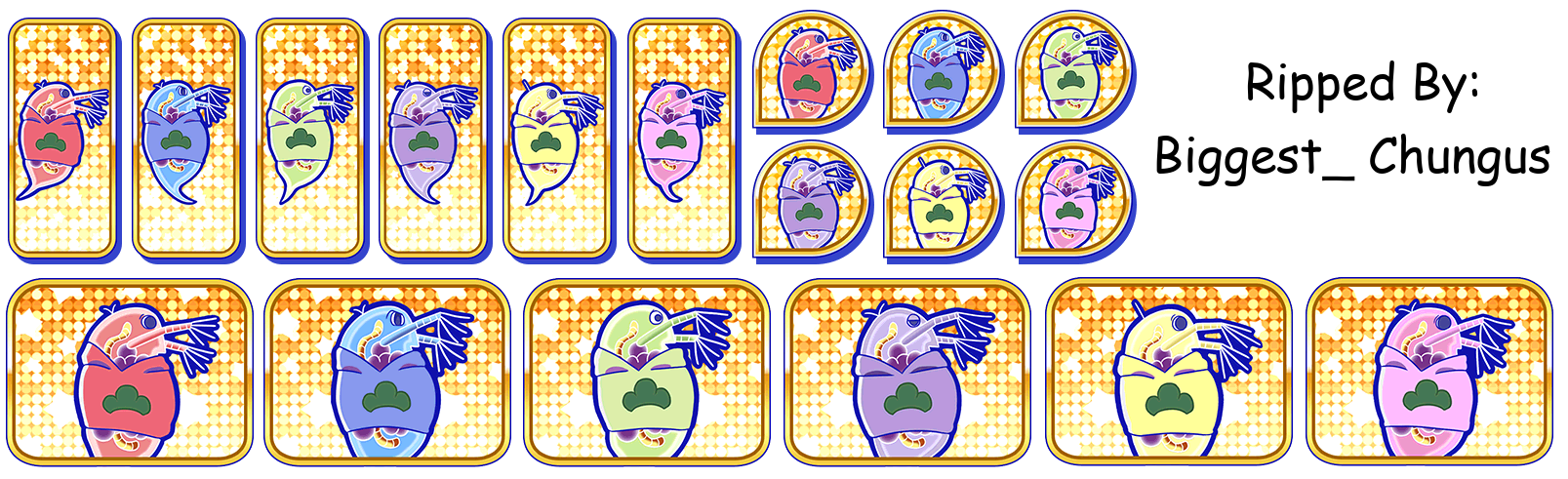 Osomatsu-san Hesokuri Wars: Battle of the NEETs - Set Icons (Water Fleas)