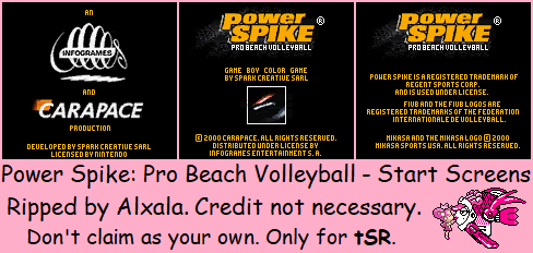 Power Spike: Pro Beach Volleyball - Start Screens