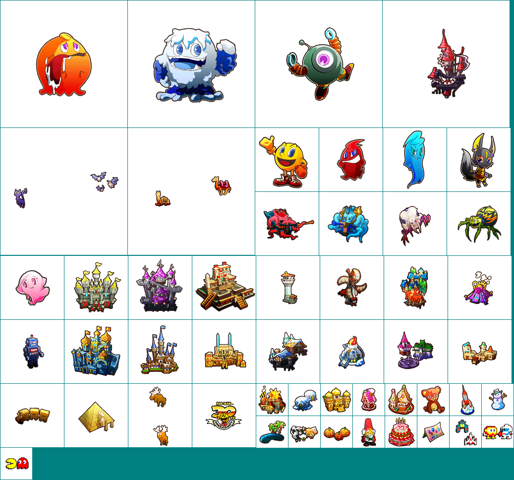 Pac-Man Party - Reward Icons