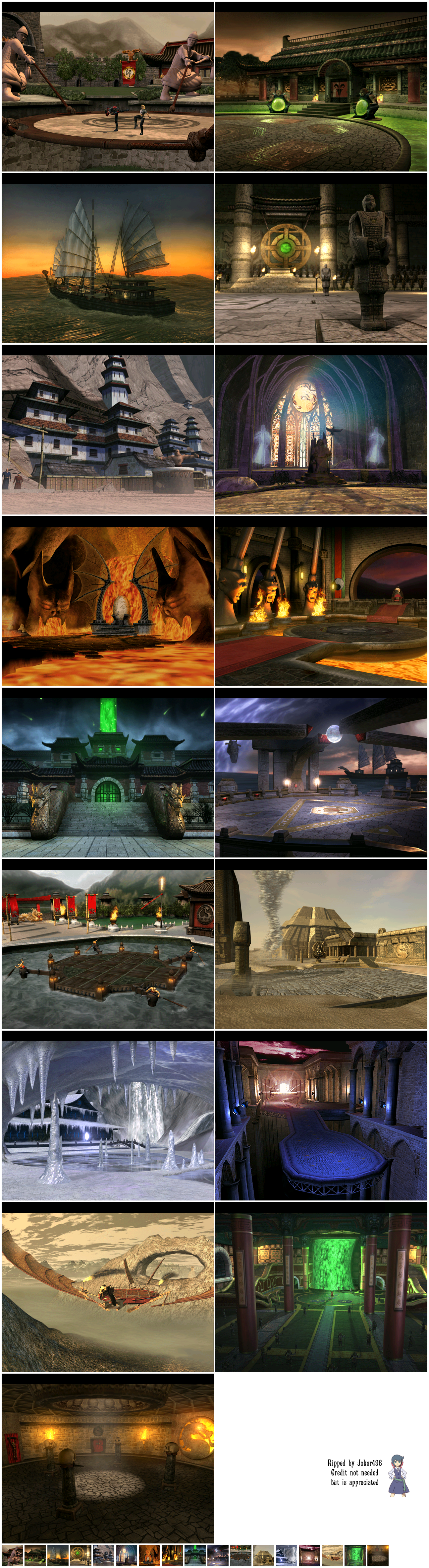 Mortal Kombat: Deadly Alliance - Arenas