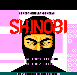 Shinobi (Bootleg) - Title Screen
