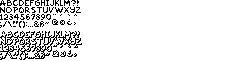 The Simpsons Arcade (Java) - Font