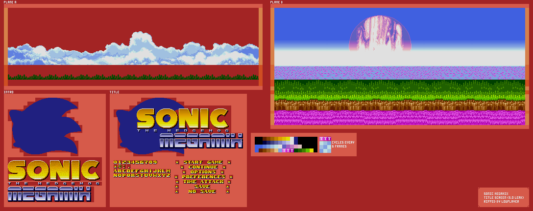 Sonic the Hedgehog Megamix (Hack) - Title Screen (5.0)