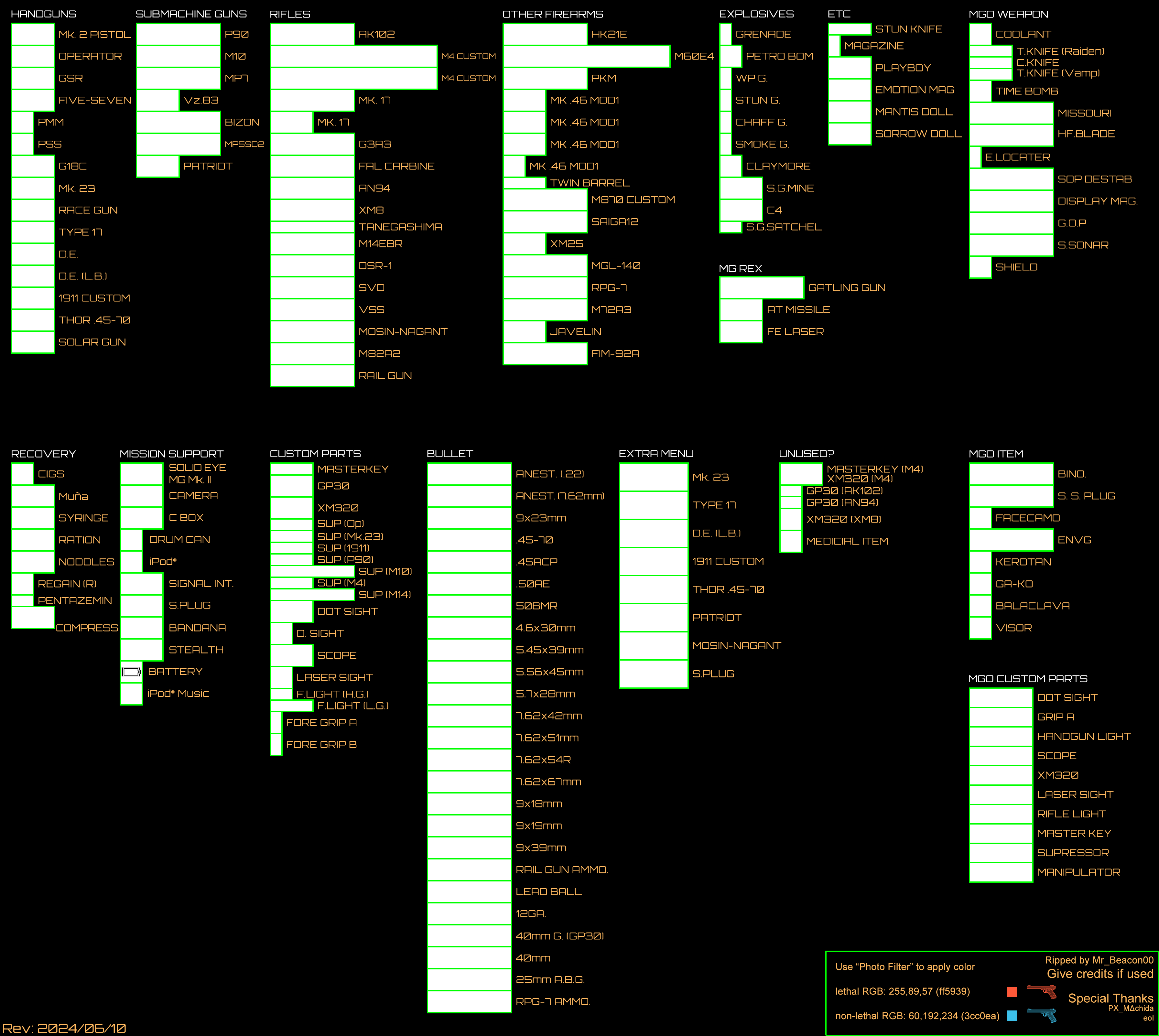 Item & Weapon Icons