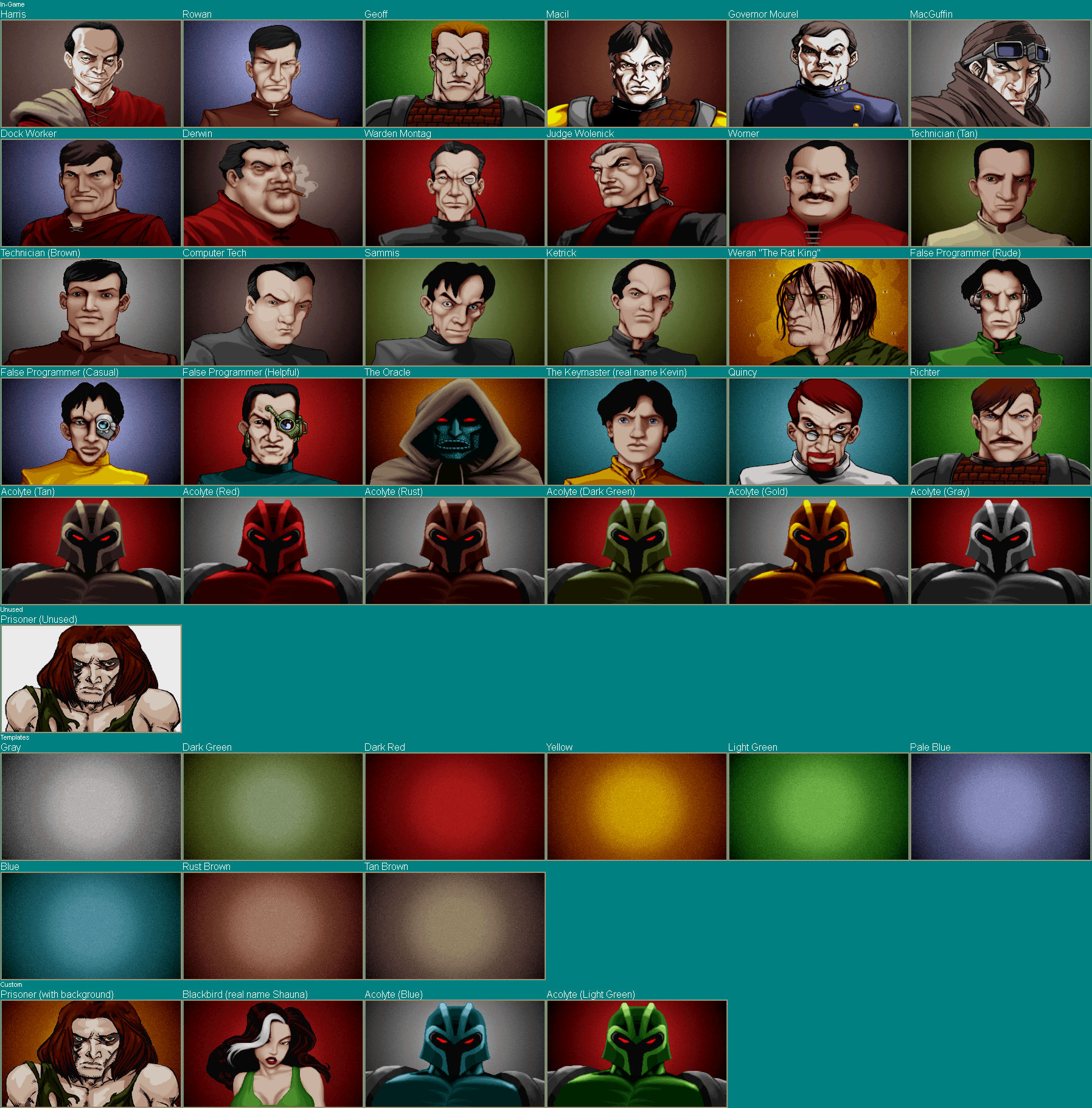 Strife - Dialogue Portraits