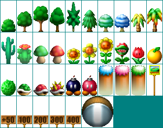 Mario Golf - Course Objects