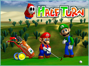 Mario Golf - Half Turn Screen