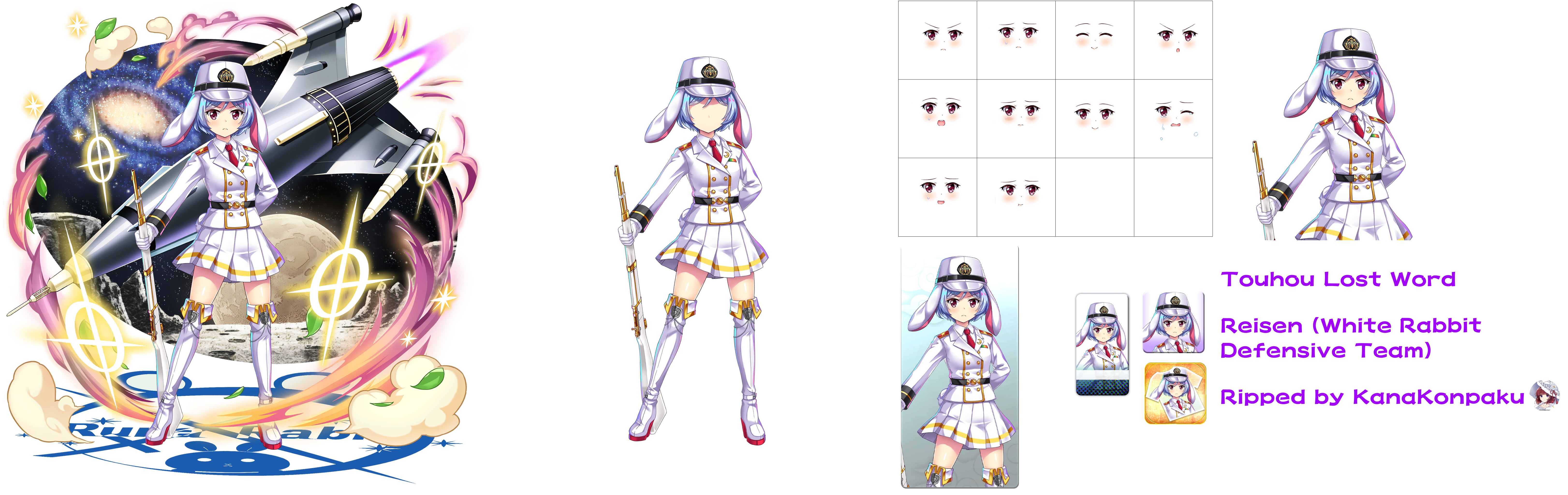 Touhou LostWord - Reisen (White Rabbit Defensive Team)