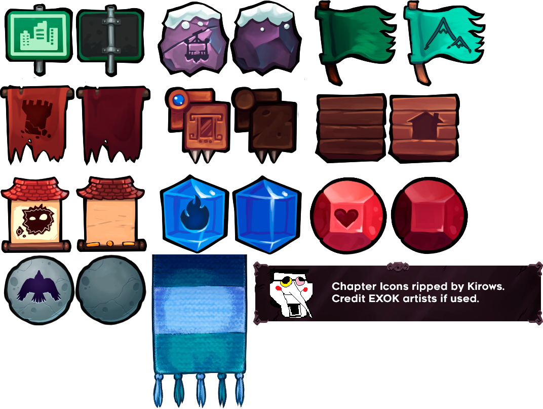 Celeste - Chapter Icons