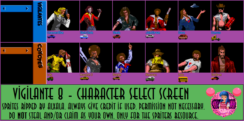 Character Select Screen