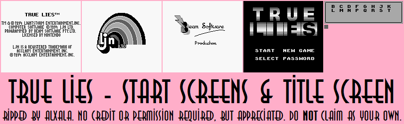 Start Screens & Title Screen