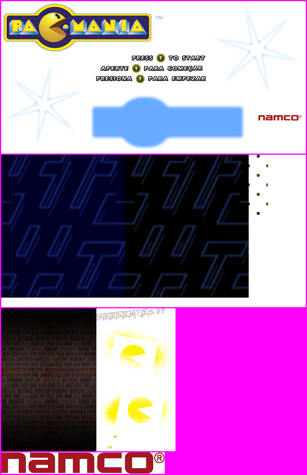 Pac-Mania - Introduction, Company Logos & Title Screen