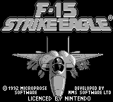 F-15 Strike Eagle - Title Screen