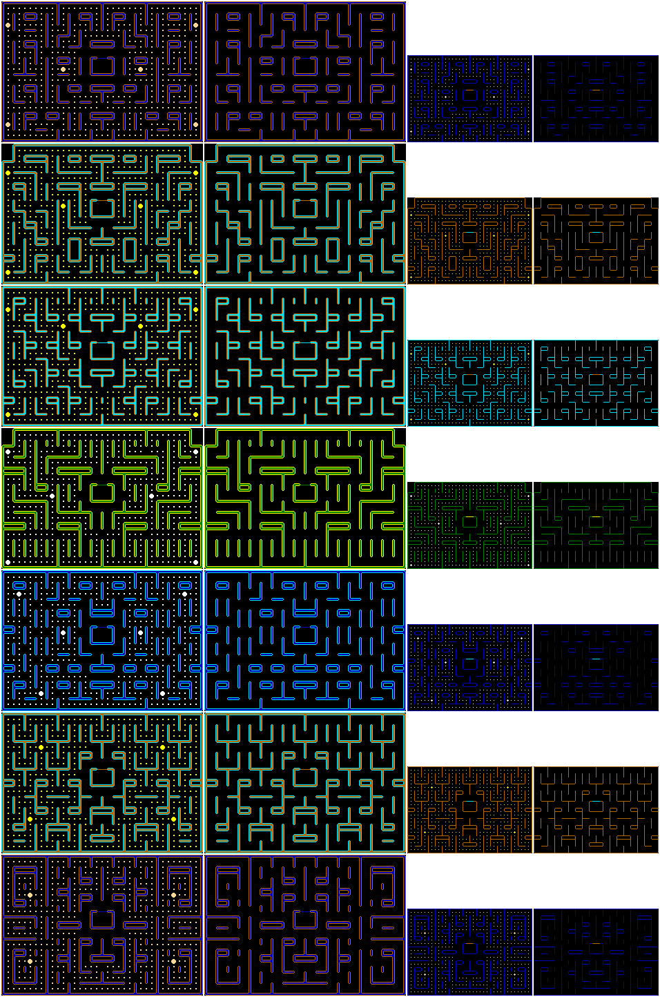 Jr. Pac-Man (Arcade Mazes, Game Boy Color Style)