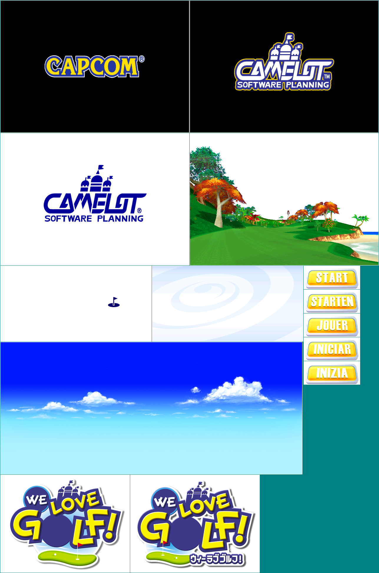 We Love Golf! - Title Screen