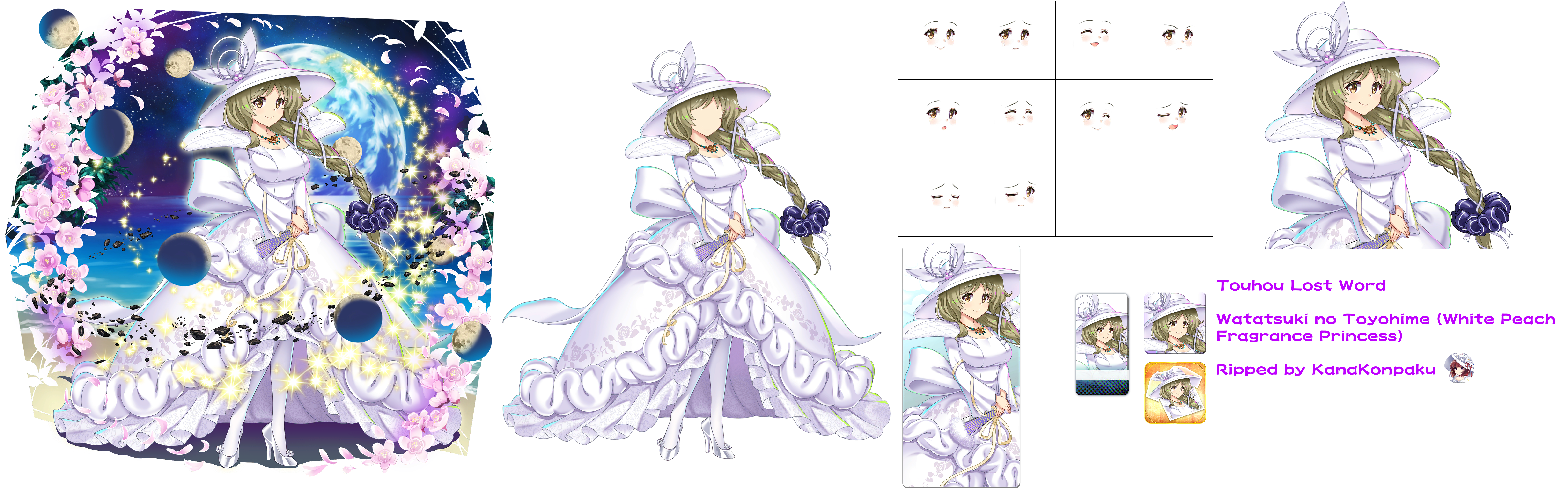 Touhou LostWord - Watatsuki no Toyohime (White Peach Fragrance Princess)