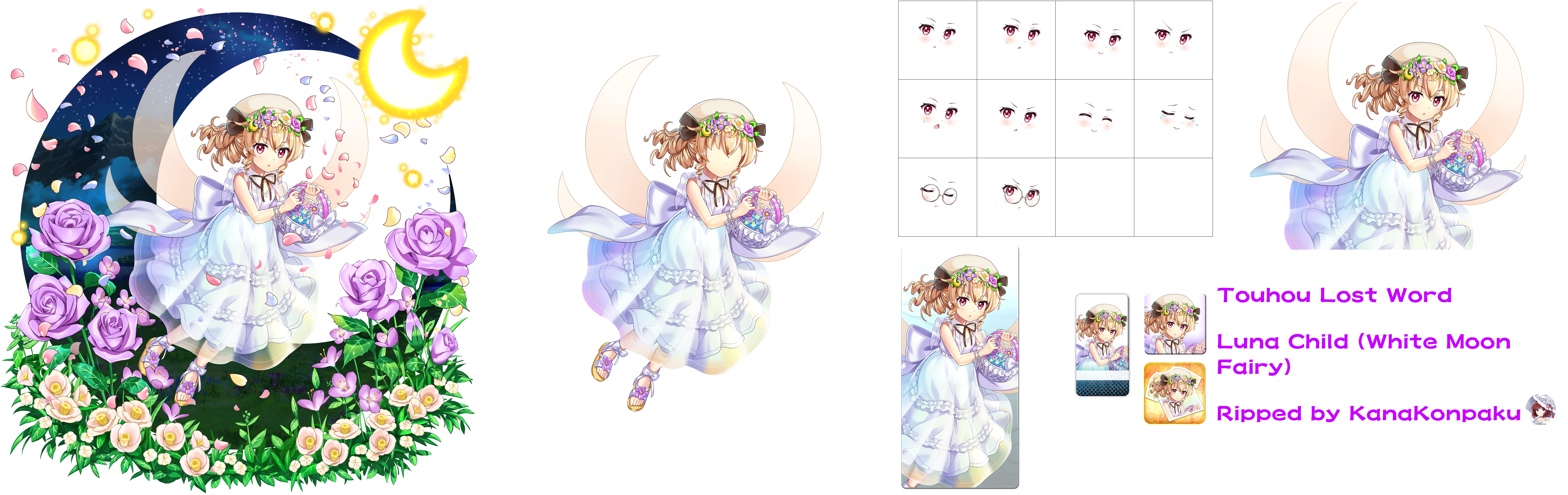Touhou LostWord - Luna Child (White Moon Fairy)