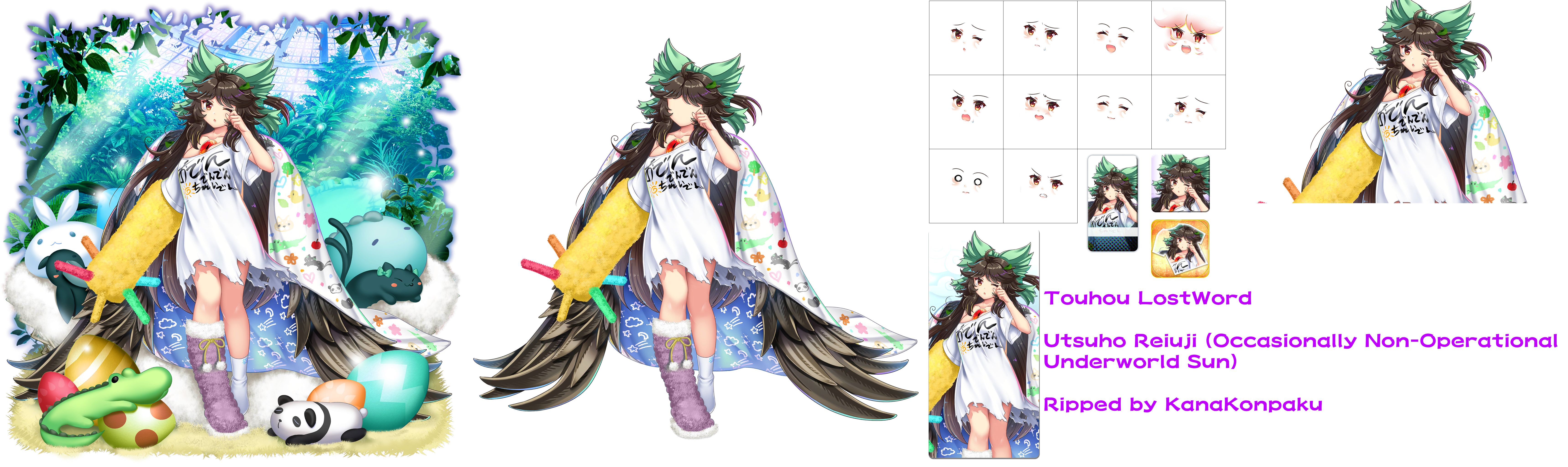 Touhou LostWord - Utsuho Reiuji (Occasionally Non-Operational Underworld Sun)