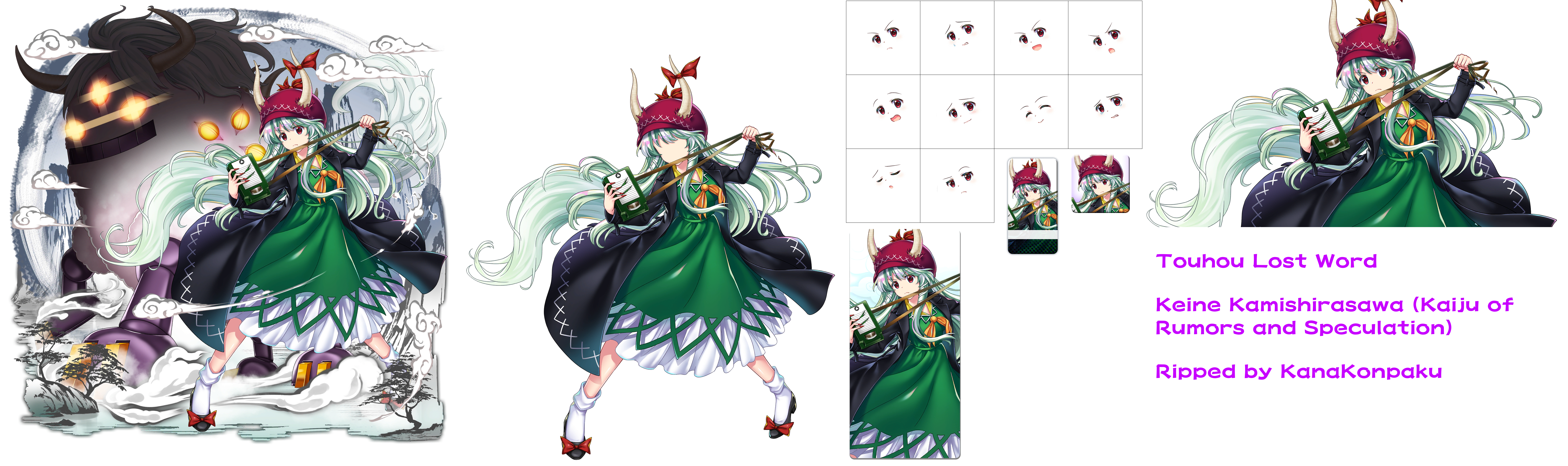 Touhou LostWord - Keine Kamishirasawa (Kaiju of Rumors and Speculation)