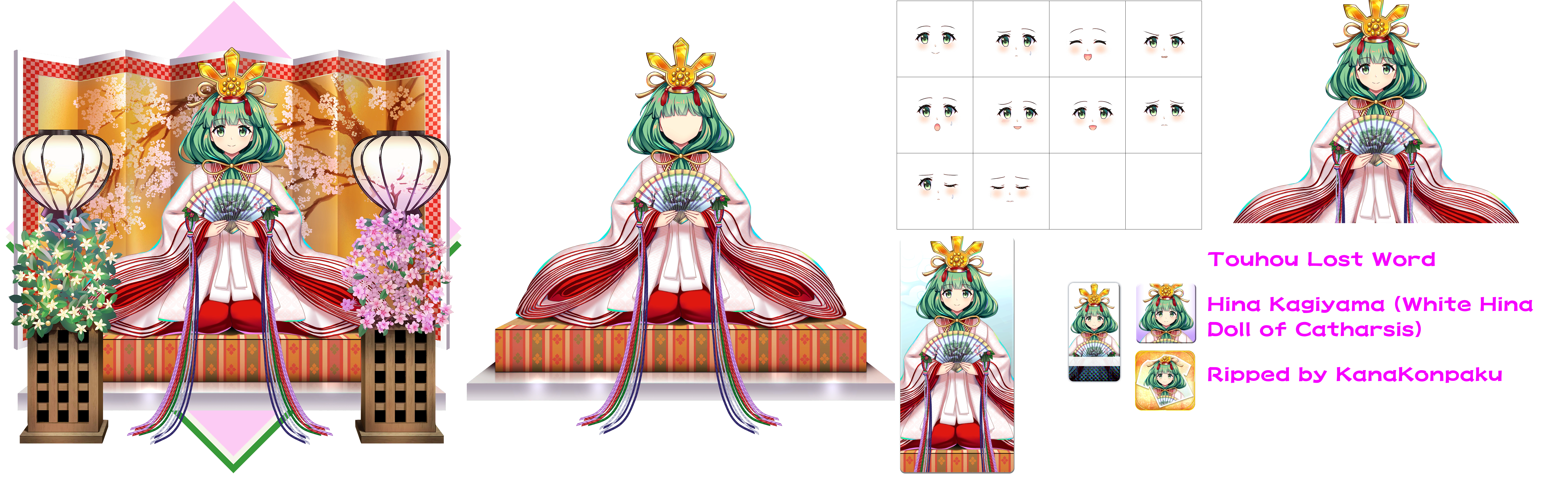 Touhou LostWord - Hina Kagiyama (White Hina Doll of Catharsis)