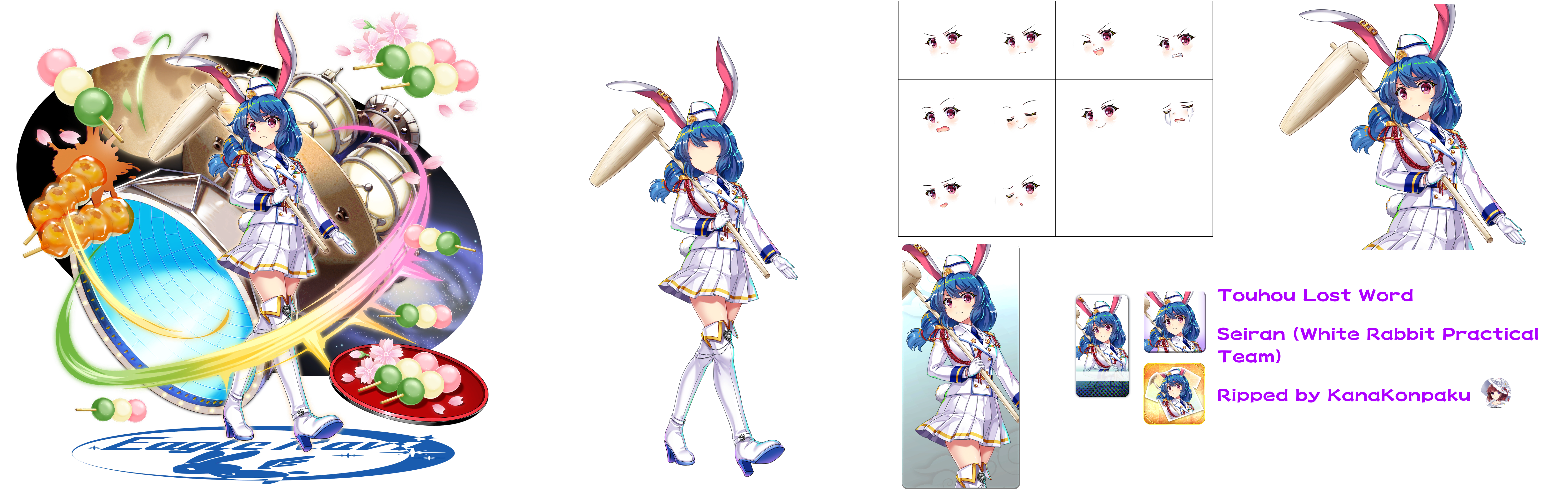 Touhou LostWord - Seiran (White Rabbit Practical Team)