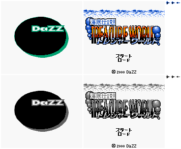 Kaitei Taisensou!! Treasure World (JPN) - Dazz Logo & Title Screen