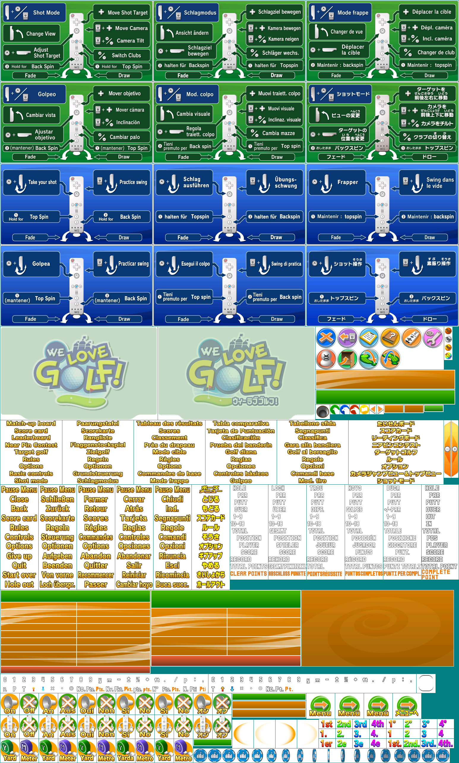 We Love Golf! - Pause Menu