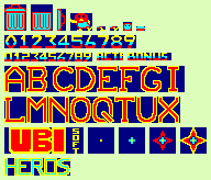 Font, HUD, Name Entry & Title Graphics